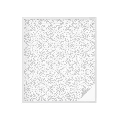 Matinė klijuojama plėvelė langams Gėlių simetrija