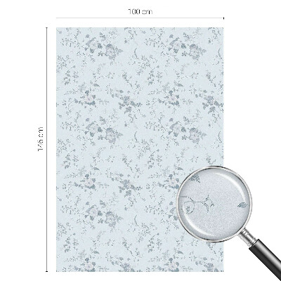 Plėvelė langams privatumui vitražas Subtilūs žiedai