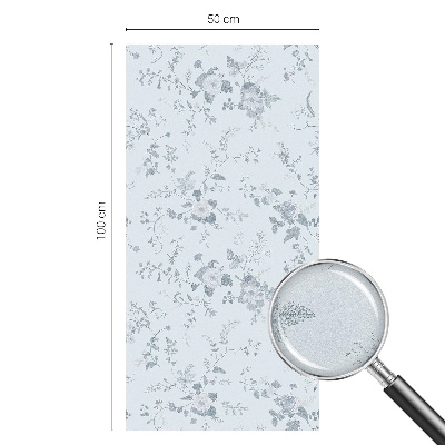 Plėvelė langams privatumui vitražas Subtilūs žiedai