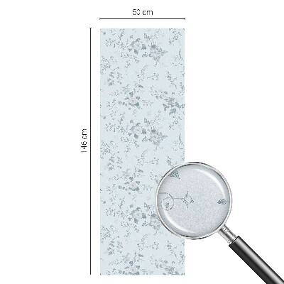 Plėvelė langams privatumui vitražas Subtilūs žiedai