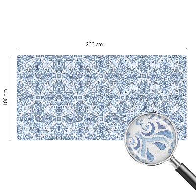 Nepermatoma plėvelė langams Mėlynos plytelės