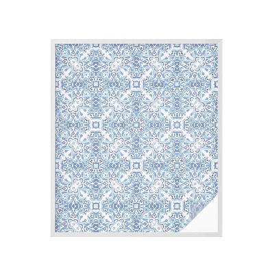 Nepermatoma plėvelė langams Mėlynos plytelės