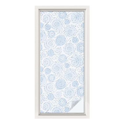 Matinė klijuojama plėvelė langams Spiraliniai raštai