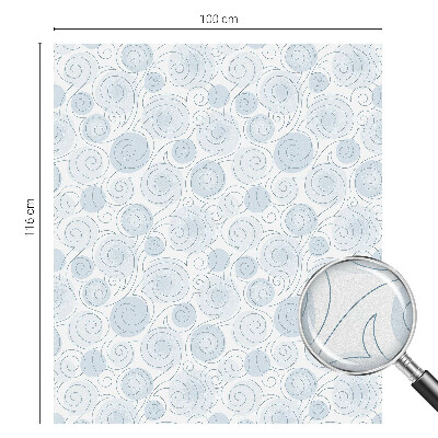 Matinė klijuojama plėvelė langams Spiraliniai raštai