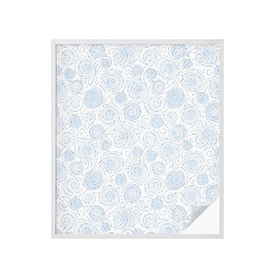 Matinė klijuojama plėvelė langams Spiraliniai raštai