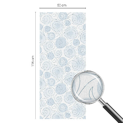 Matinė klijuojama plėvelė langams Spiraliniai raštai