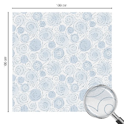 Matinė klijuojama plėvelė langams Spiraliniai raštai