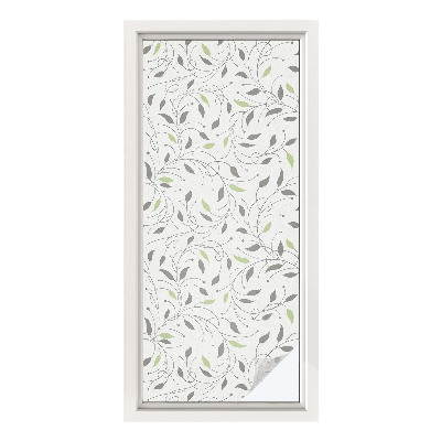 Pieninė plėvelė langams su raštu Ūglių lapai