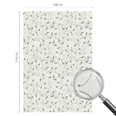 Pieninė plėvelė langams su raštu Ūglių lapai