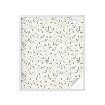 Pieninė plėvelė langams su raštu Ūglių lapai