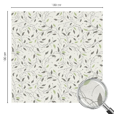 Pieninė plėvelė langams su raštu Ūglių lapai