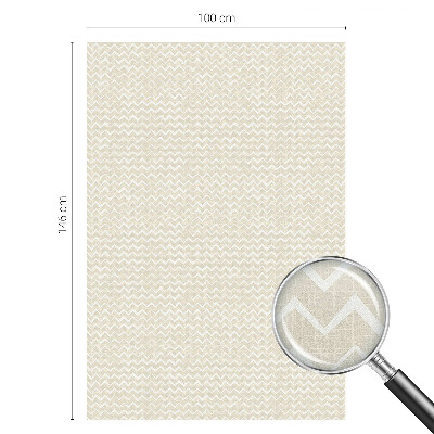 Nepermatoma plėvelė langams Smėlio spalvos zigzagas