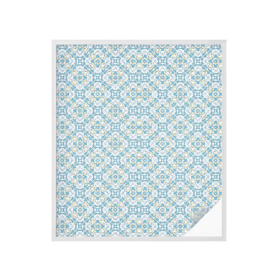 Matinė plėvelė langams su vitražo efektu Geometrinės rozetės