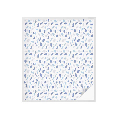 Plėvelė langams privatumui vitražas Mėlyni raštai