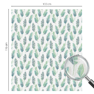 Nepermatoma plėvelė langams Tropiniai lapai