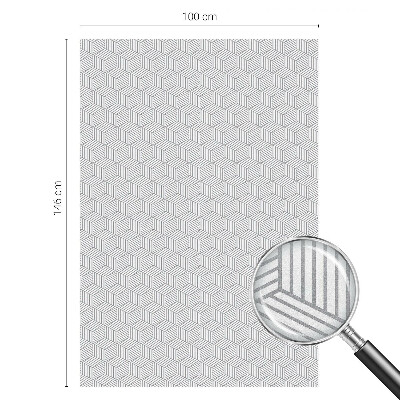 Matinė klijuojama plėvelė langams Šešiakampės kietosios medžiagos