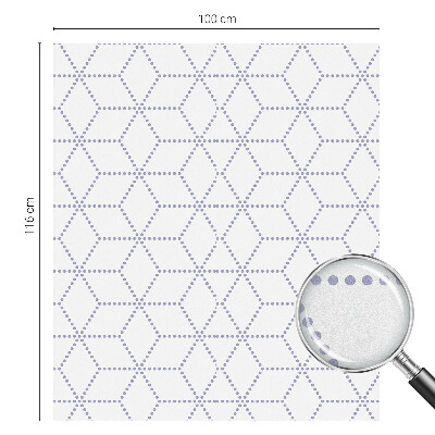 Matinė plėvelė langams su vitražo efektu Violetiniai rombai