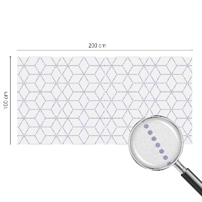 Matinė plėvelė langams su vitražo efektu Violetiniai rombai