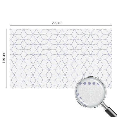 Matinė plėvelė langams su vitražo efektu Violetiniai rombai