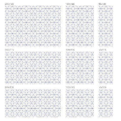 Matinė plėvelė langams su vitražo efektu Violetiniai rombai