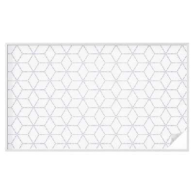 Matinė plėvelė langams su vitražo efektu Violetiniai rombai