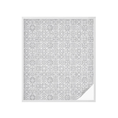 Matinė klijuojama plėvelė langams Geometrinis elegancija