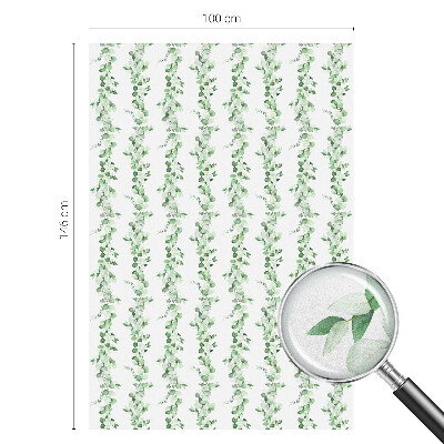 Plėvelė langams privatumui vitražas Žalios girliandos