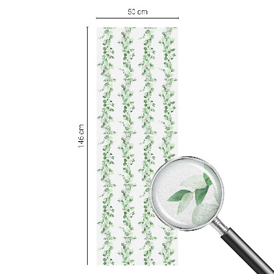 Plėvelė langams privatumui vitražas Žalios girliandos