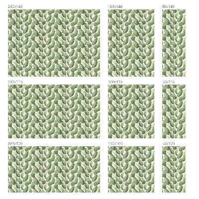 Nepermatoma plėvelė langams Žali lapai