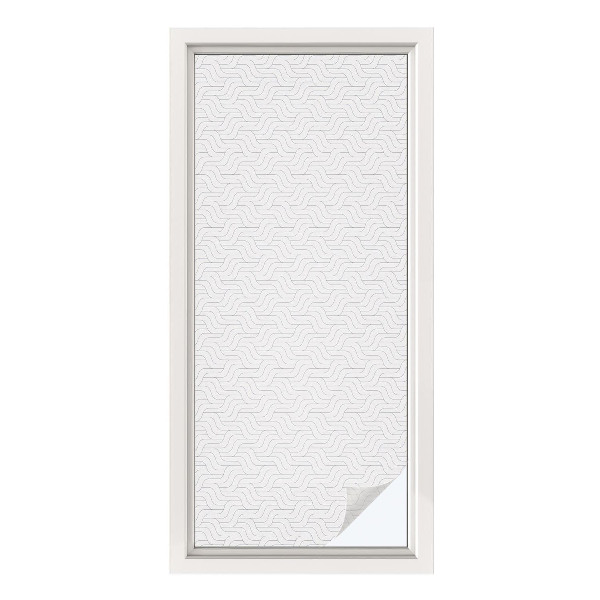 Matinė klijuojama plėvelė langams Banguotos linijos