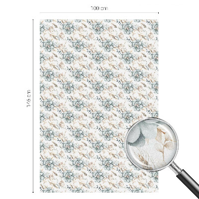 Matinė plėvelė langams su vitražo efektu Gėlių elegancija