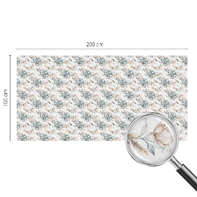 Matinė plėvelė langams su vitražo efektu Gėlių elegancija