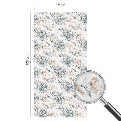 Matinė plėvelė langams su vitražo efektu Gėlių elegancija