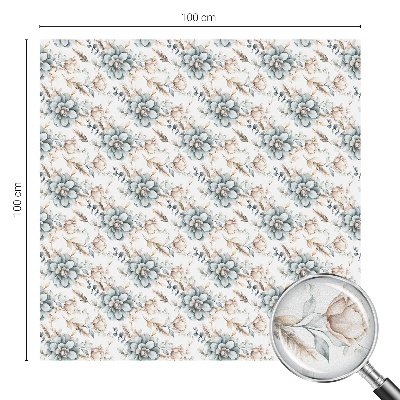 Matinė plėvelė langams su vitražo efektu Gėlių elegancija