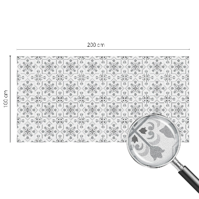 Pieninė plėvelė langams su raštu Simetriniai ornamentai