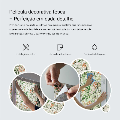 Pieninė plėvelė langams su raštu Simetriniai ornamentai