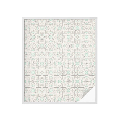 Plėvelė langams privatumui vitražas Gėlių plytelės