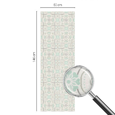 Plėvelė langams privatumui vitražas Gėlių plytelės