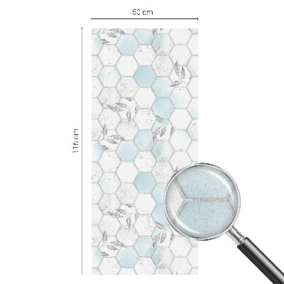 Matinė klijuojama plėvelė langams Lapų plytelės