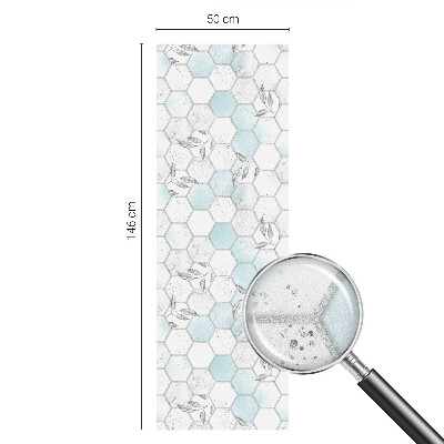 Matinė klijuojama plėvelė langams Lapų plytelės