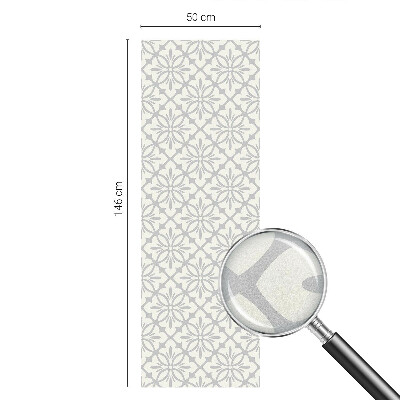 Nepermatoma plėvelė langams Gėlių rozetės