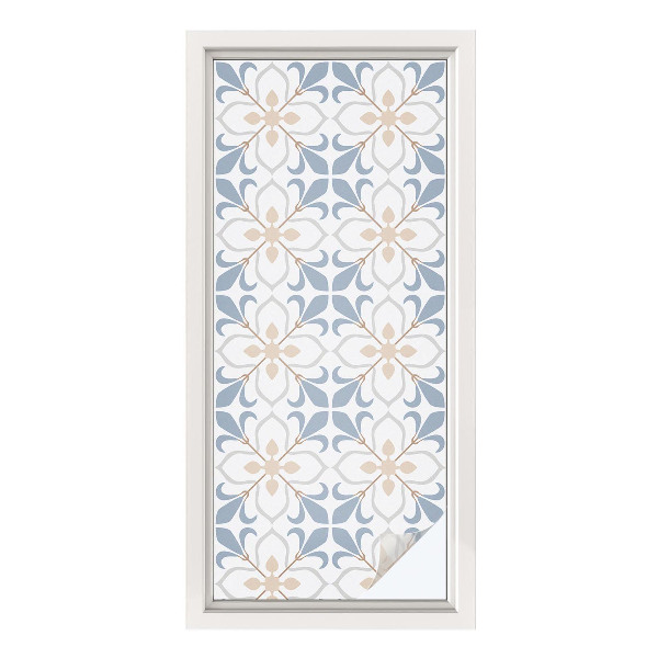 Matinė plėvelė langams su vitražo efektu Gėlių grožis