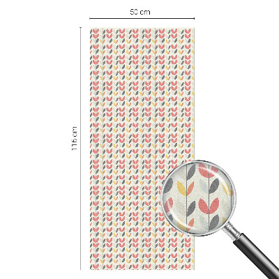 Pieninė plėvelė langams su raštu Retro lapai