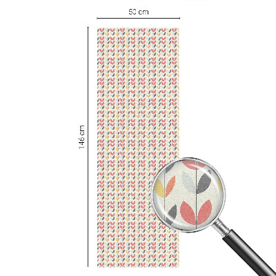 Pieninė plėvelė langams su raštu Retro lapai