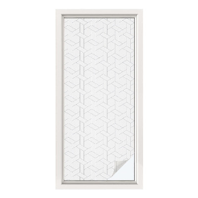 Plėvelė langams privatumui vitražas Geometrinis pynimas