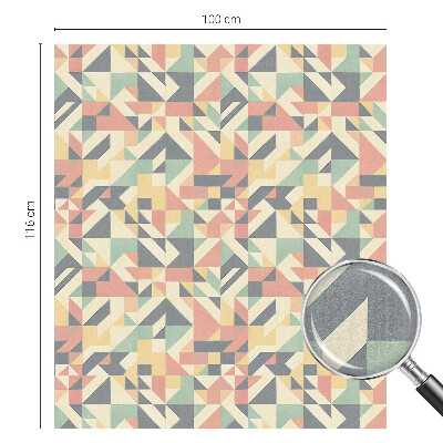 Matinė plėvelė langams su vitražo efektu Geometrijos energija