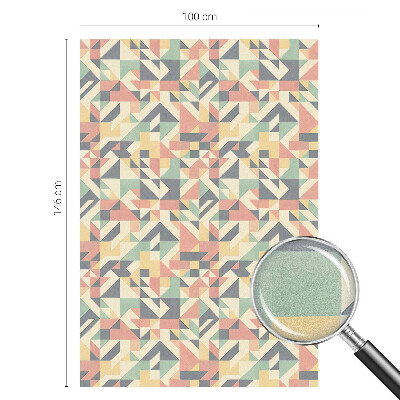 Matinė plėvelė langams su vitražo efektu Geometrijos energija