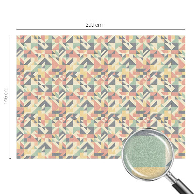 Matinė plėvelė langams su vitražo efektu Geometrijos energija