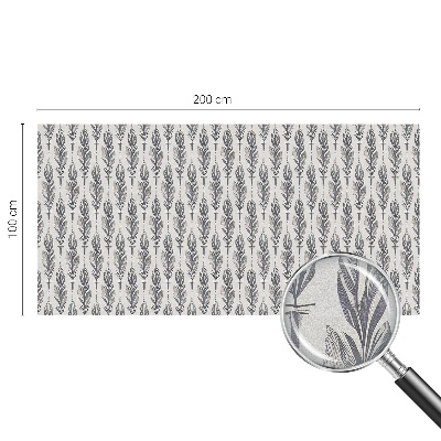 Pieninė plėvelė langams su raštu Elegantiškos plunksnos