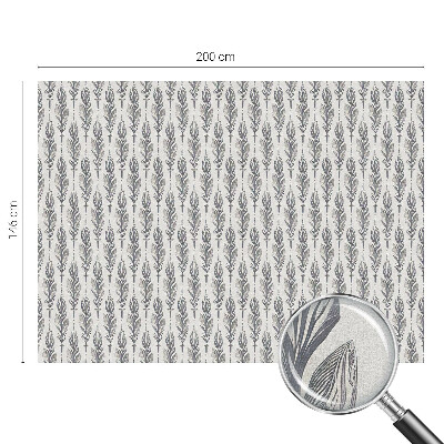 Pieninė plėvelė langams su raštu Elegantiškos plunksnos